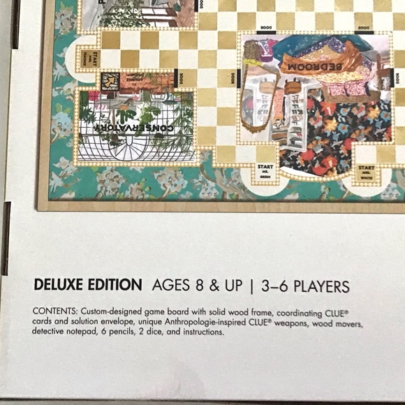 Anthropologie Deluxe Edition Clue Board Game NIB - Picture 7 of 9